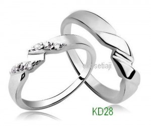 cincin tunangan cincin tunangan pasangan kawin cincin perak KD28