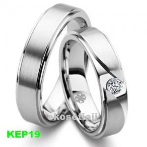 cincin kawin emas putih dan palladium kep19